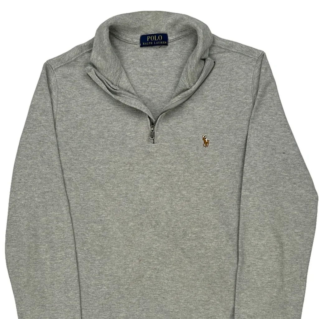 Polo By Ralph Lauren 1/4 Zip - XS Grey Cotton - Image 5