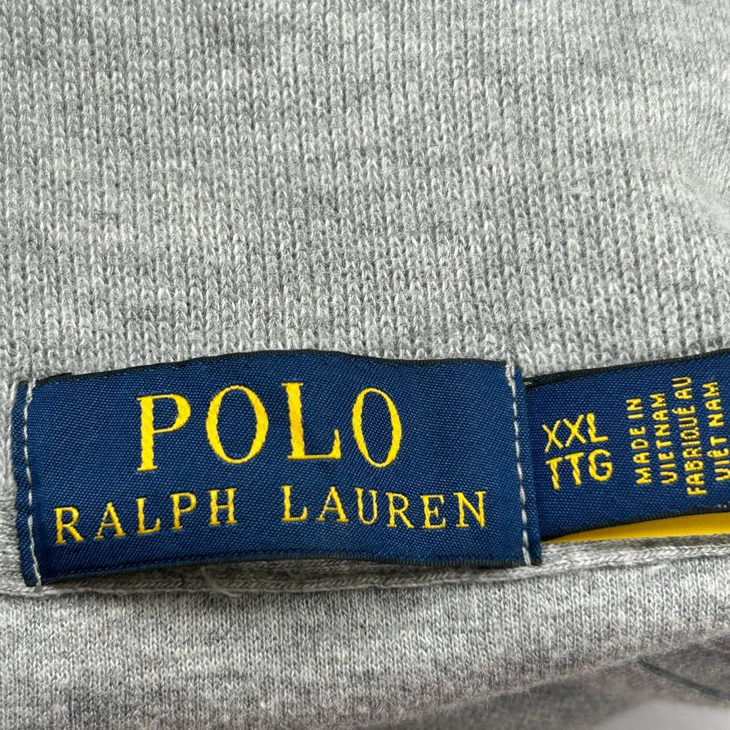 Polo By Ralph Lauren 1/4 Zip - 2XL Grey Cotton - Image 3