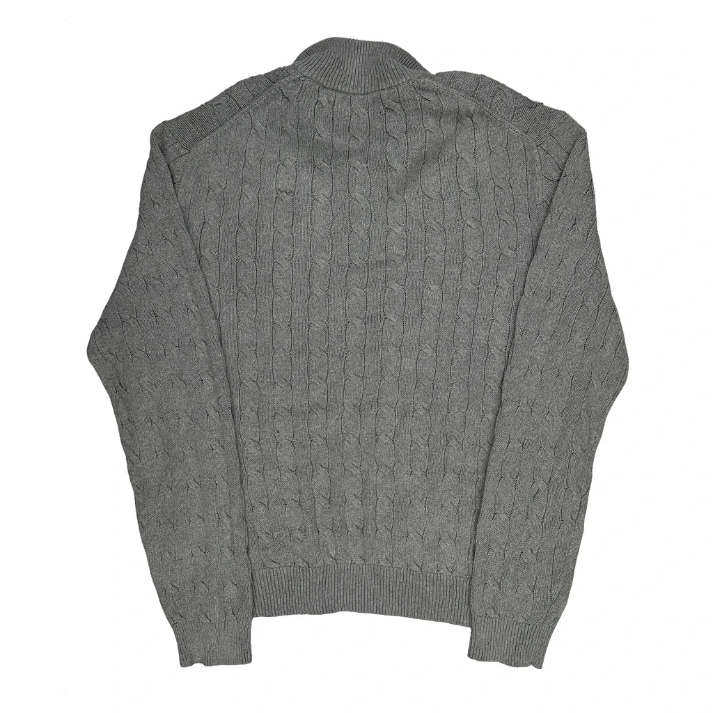 Polo By Ralph Lauren 1/4 Zip - 2XL Grey Cotton - Image 2