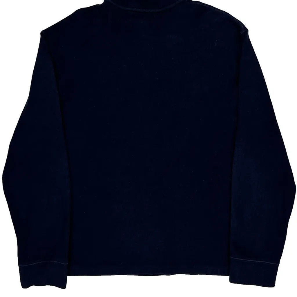 Polo By Ralph Lauren 1/4 Zip - Large Navy Cotton - Image 6