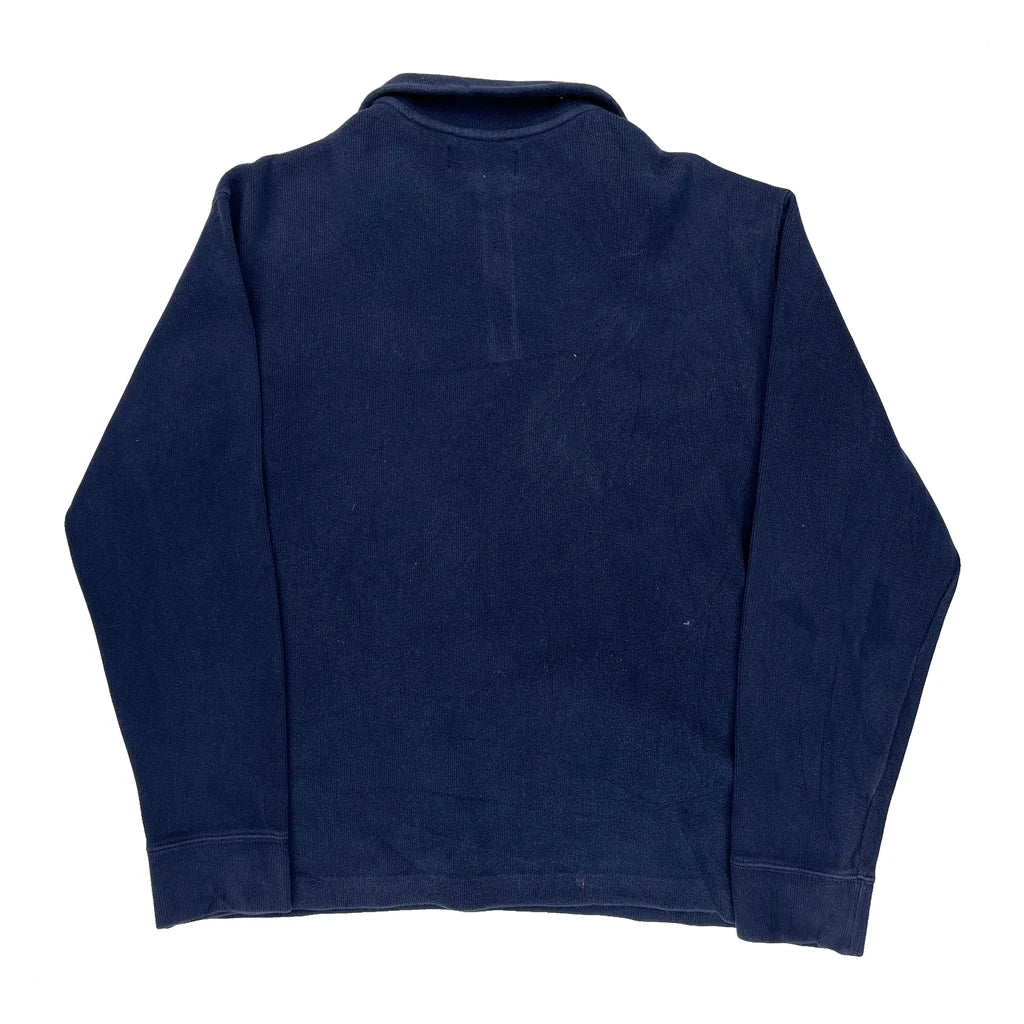 Polo By Ralph Lauren 1/4 Zip - Large Navy Cotton - Image 2