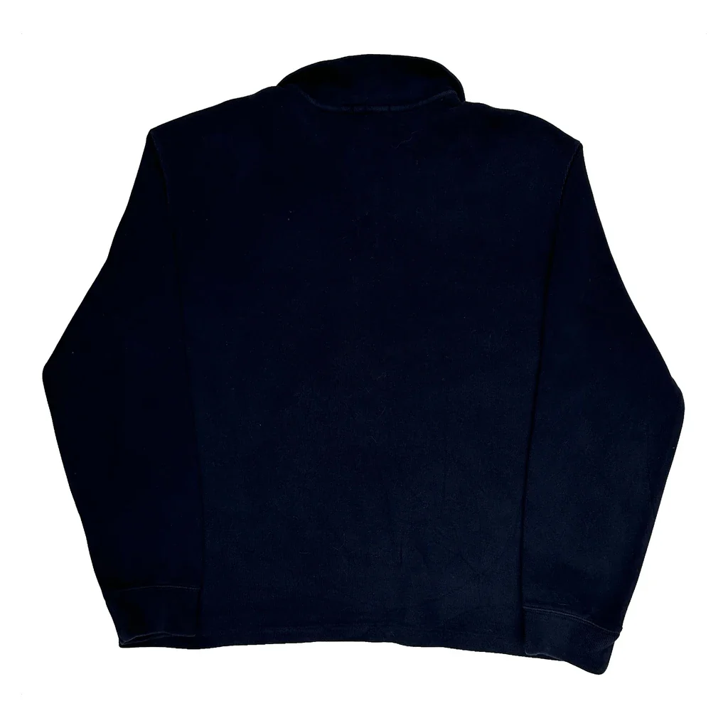 Polo By Ralph Lauren 1/4 Zip - Large Navy Cotton - Image 2