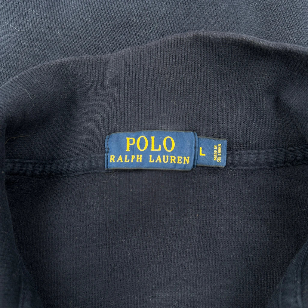 Polo By Ralph Lauren 1/4 Zip - Large Navy Cotton - Image 3