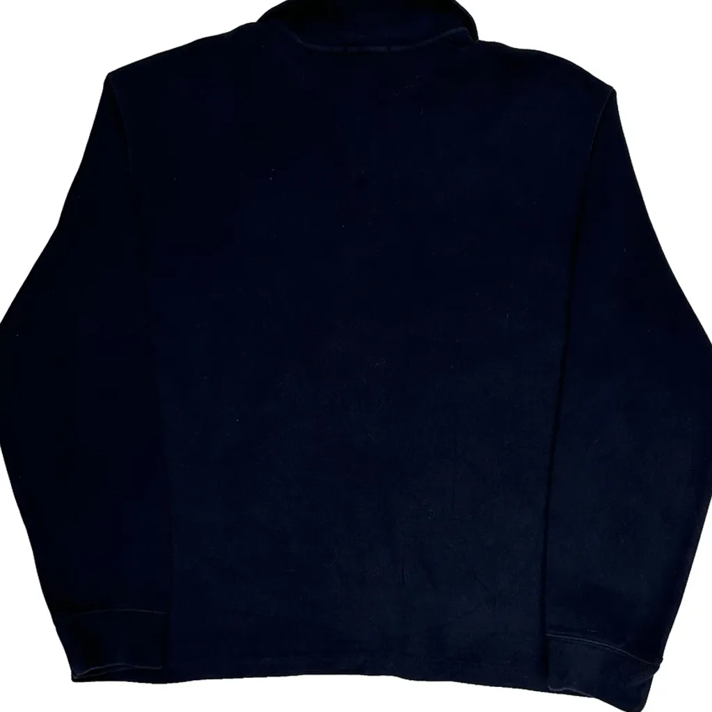 Polo By Ralph Lauren 1/4 Zip - Large Navy Cotton - Image 7