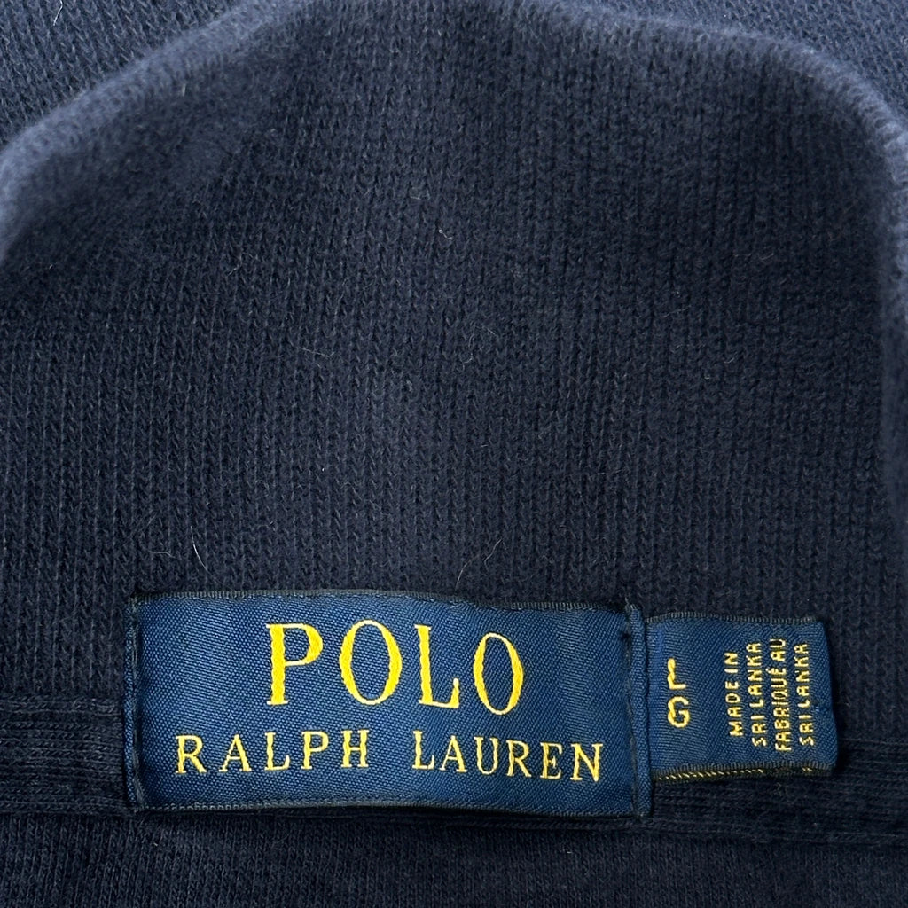 Polo By Ralph Lauren 1/4 Zip - Large Navy Cotton - Image 3