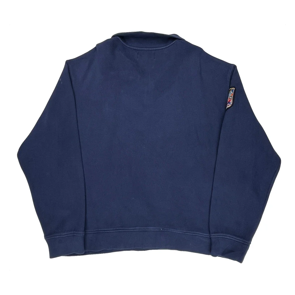 Polo By Ralph Lauren 1/4 Zip - 2XL Navy Cotton - Image 2