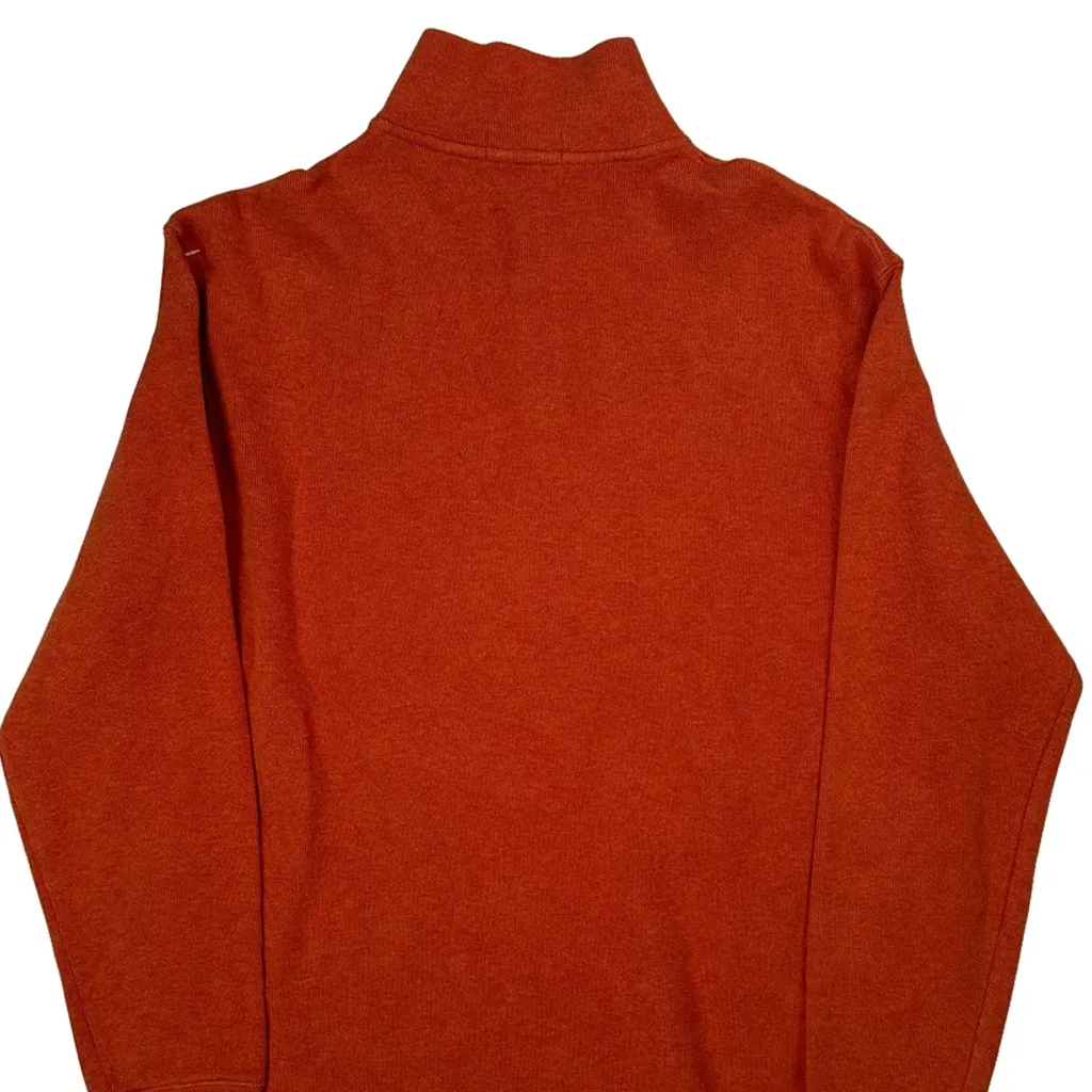 Polo By Ralph Lauren 1/4 Zip - Large Orange Cotton - Image 6