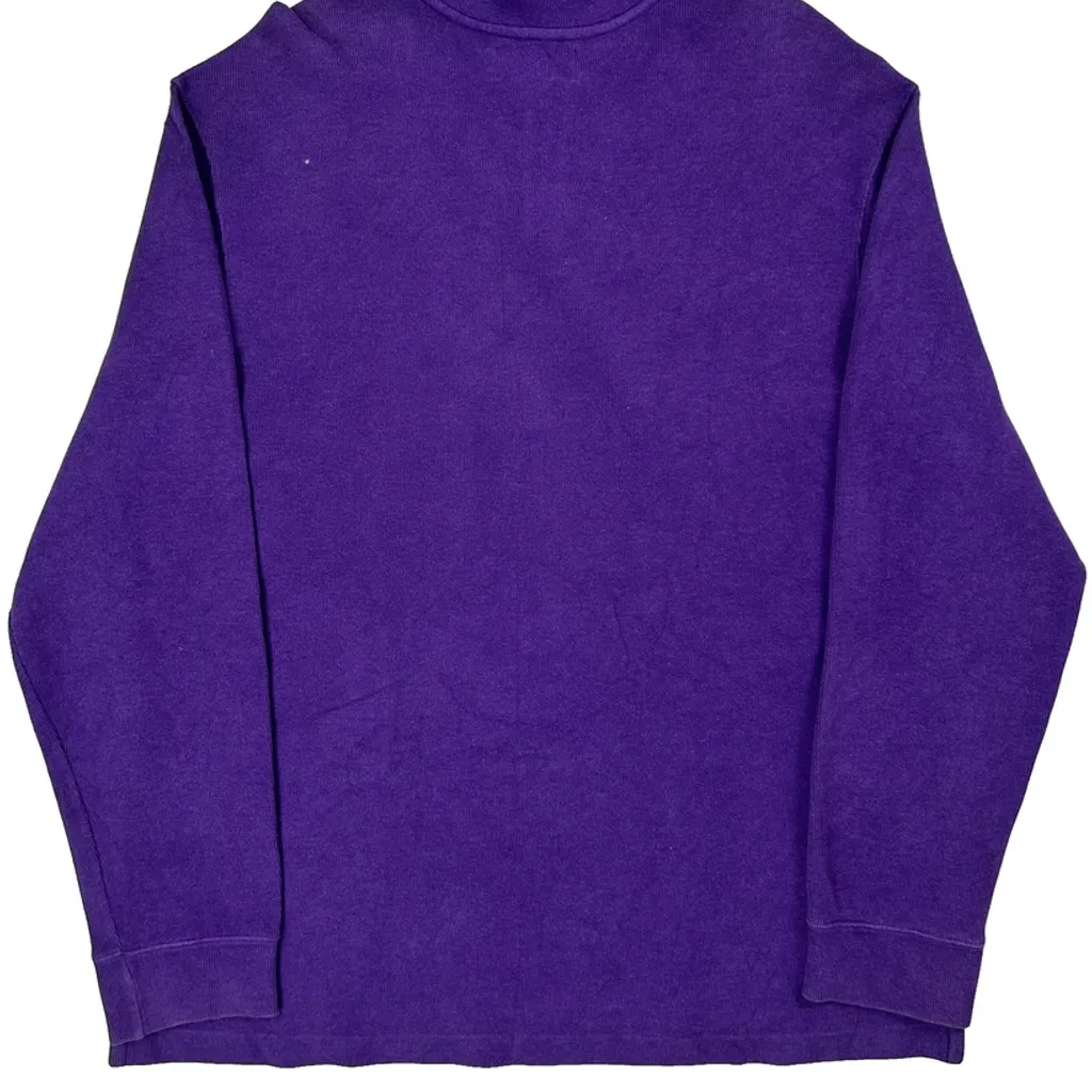 Polo By Ralph Lauren 1/4 Zip - XL Purple Cotton - Image 6