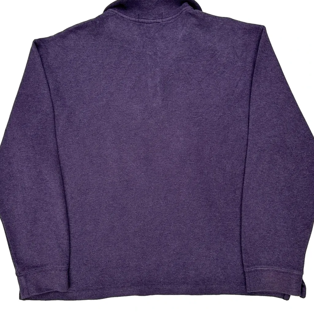Polo By Ralph Lauren 1/4 Zip - XL Purple Cotton - Image 7
