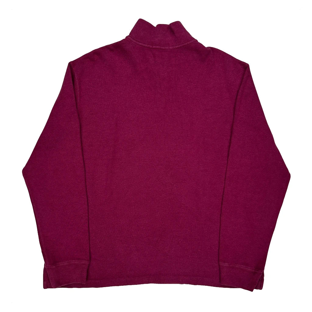 Polo By Ralph Lauren 1/4 Zip - XL Purple Cotton - Image 2