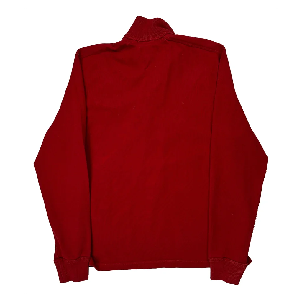 Polo By Ralph Lauren 1/4 Zip - Large Red Cotton - Image 2
