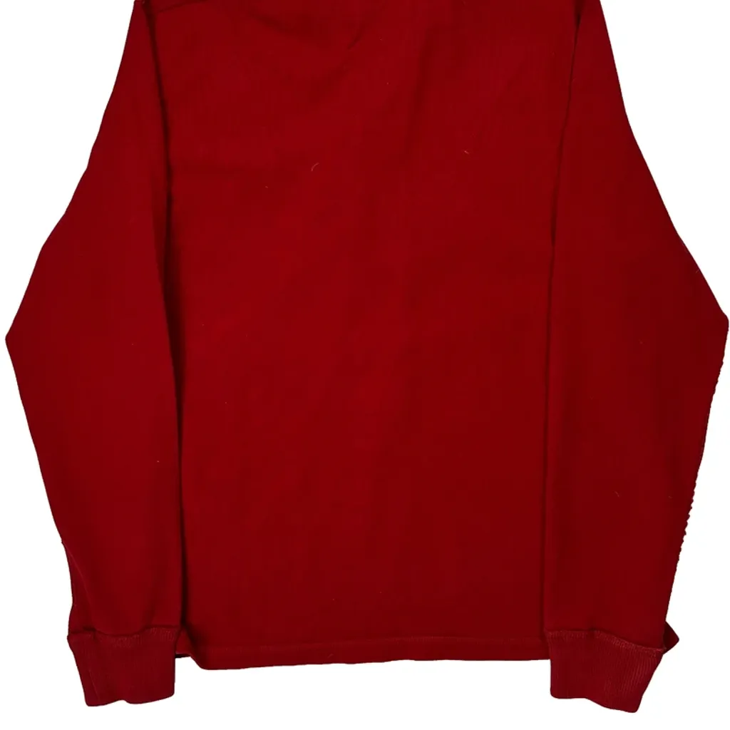Polo By Ralph Lauren 1/4 Zip - Large Red Cotton - Image 6