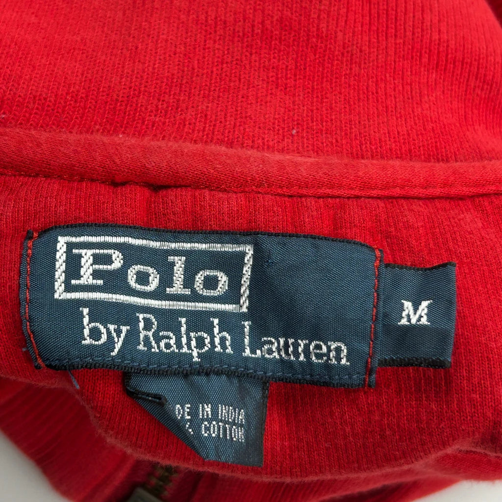 Polo By Ralph Lauren 1/4 Zip - Medium Red Cotton - Image 3