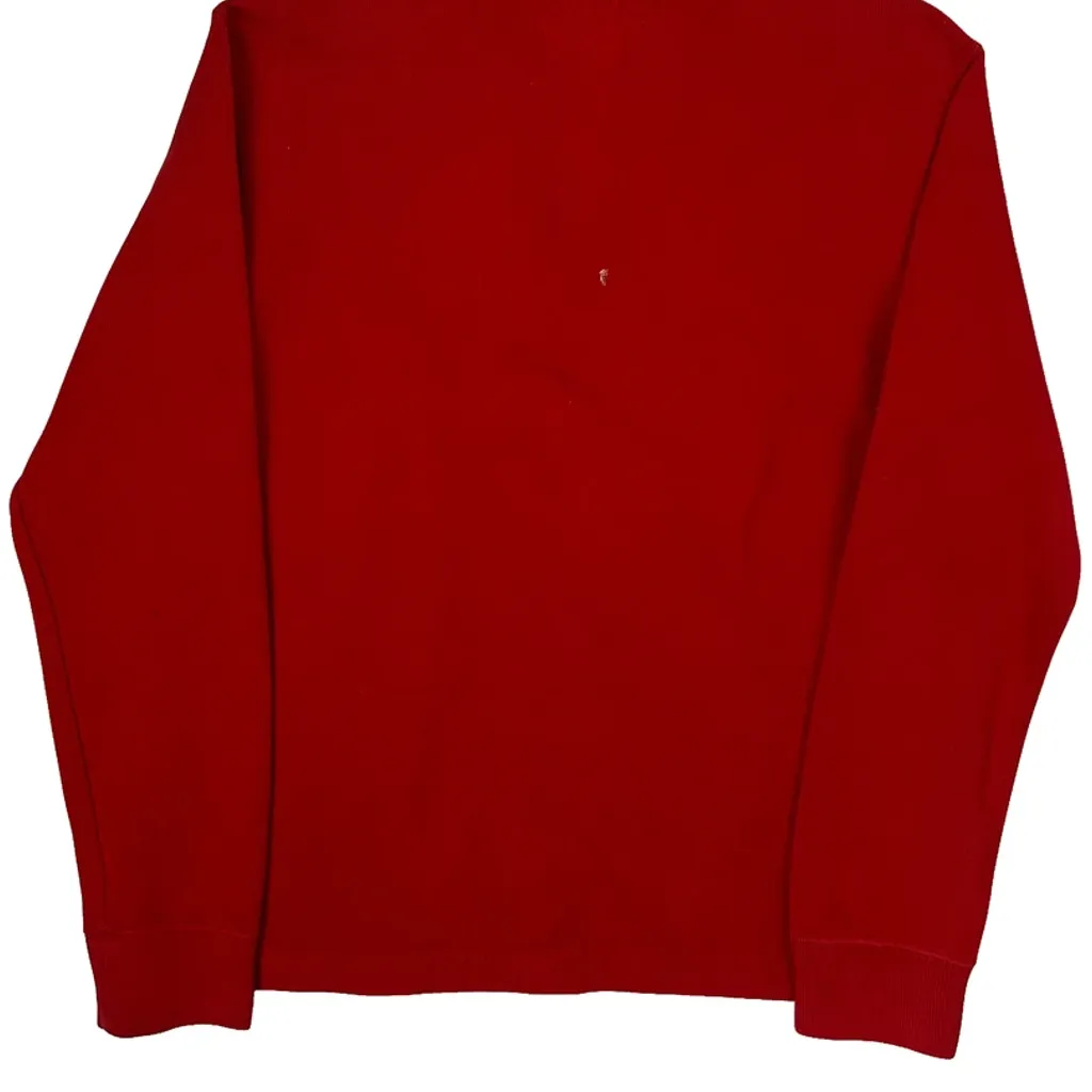 Polo By Ralph Lauren 1/4 Zip - Medium Red Cotton - Image 6