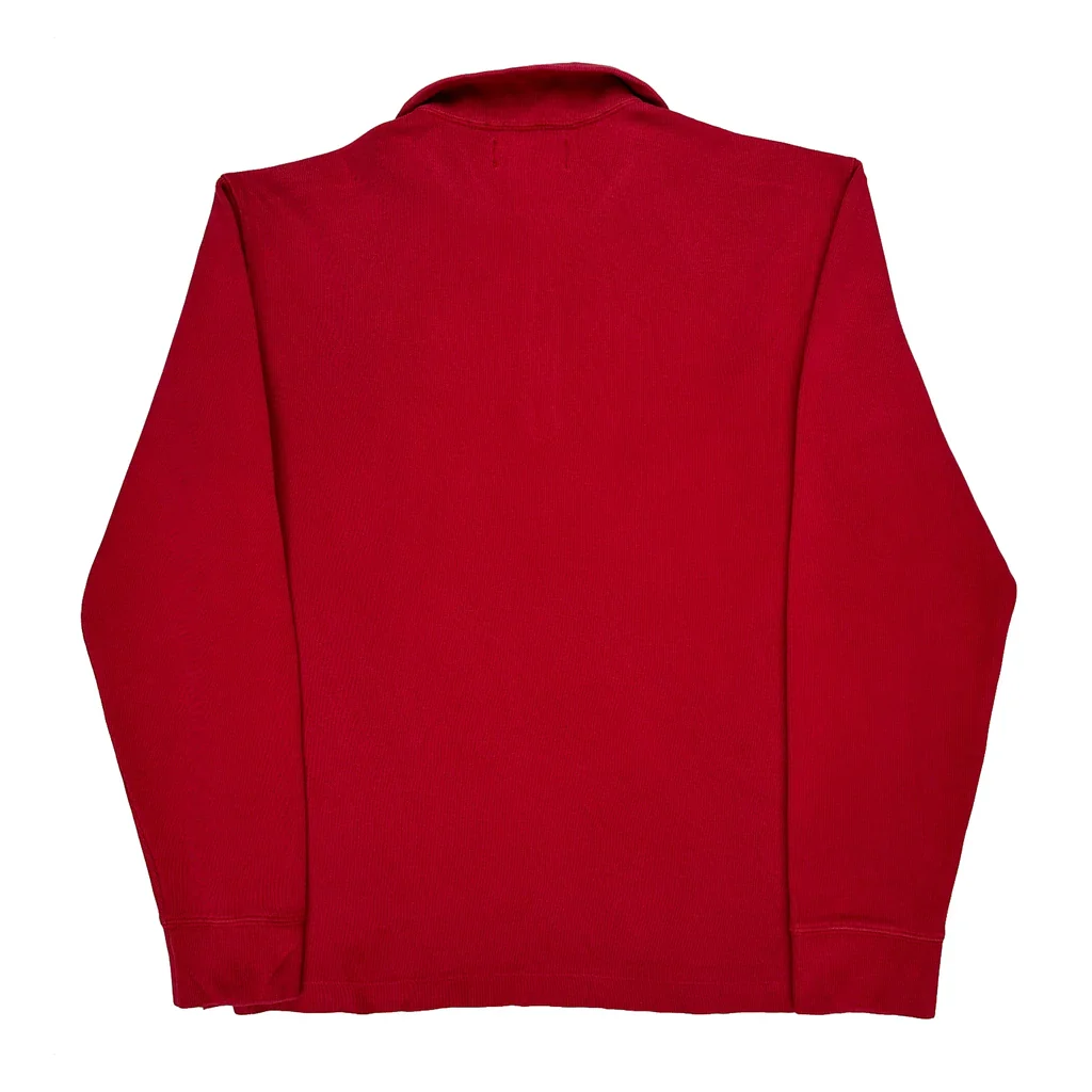 Polo By Ralph Lauren 1/4 Zip - Medium Red Cotton - Image 2