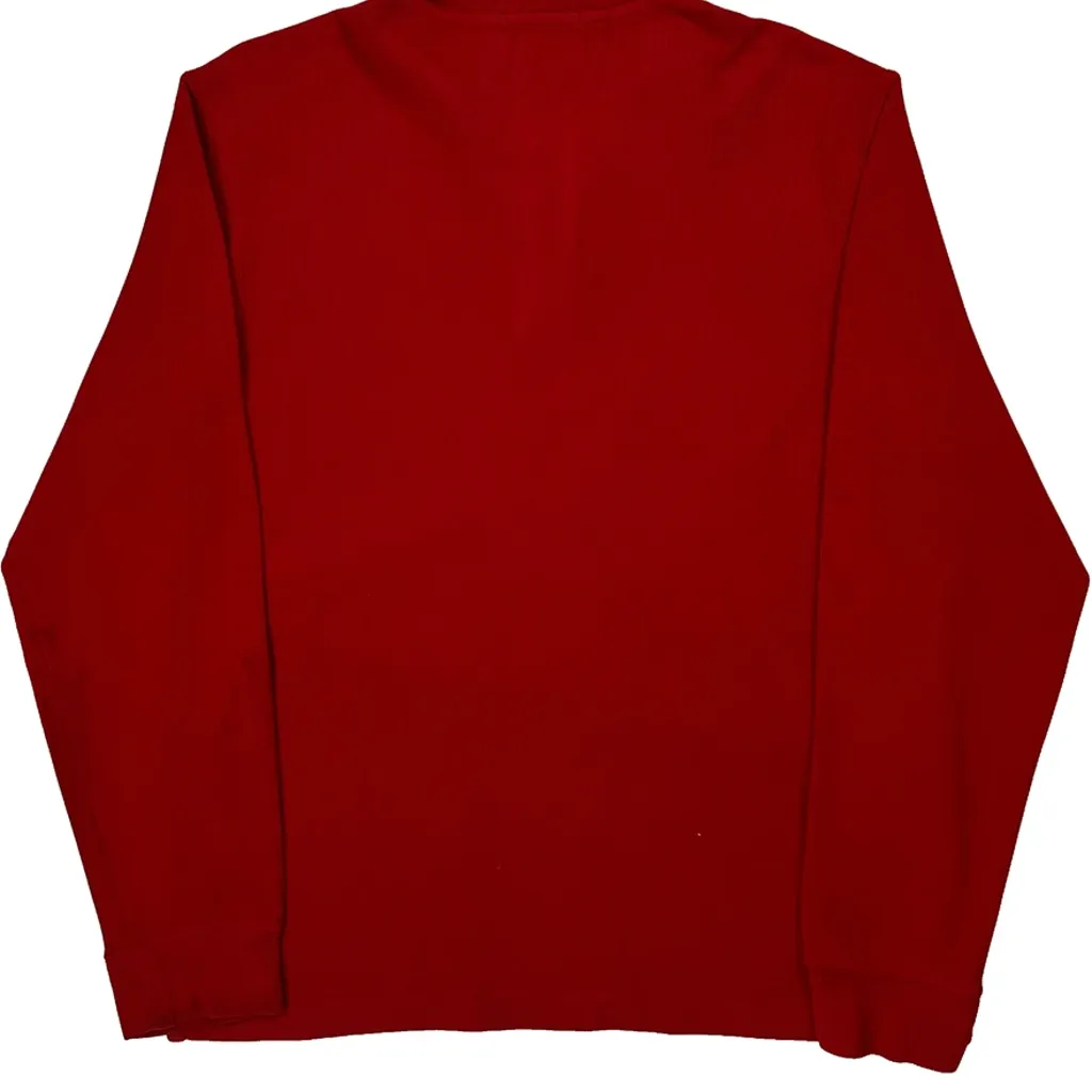 Polo By Ralph Lauren 1/4 Zip - Medium Red Cotton - Image 6