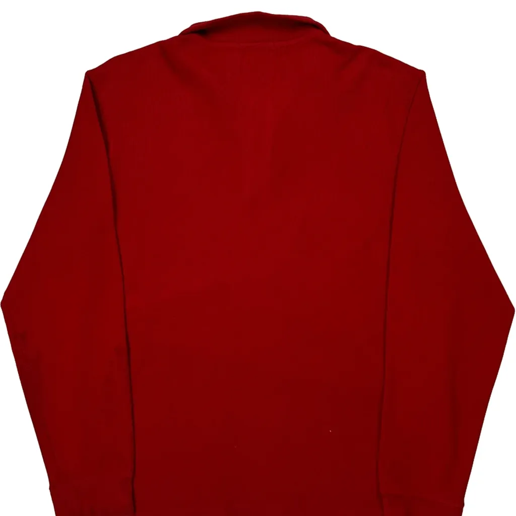 Polo By Ralph Lauren 1/4 Zip - Medium Red Cotton - Image 7