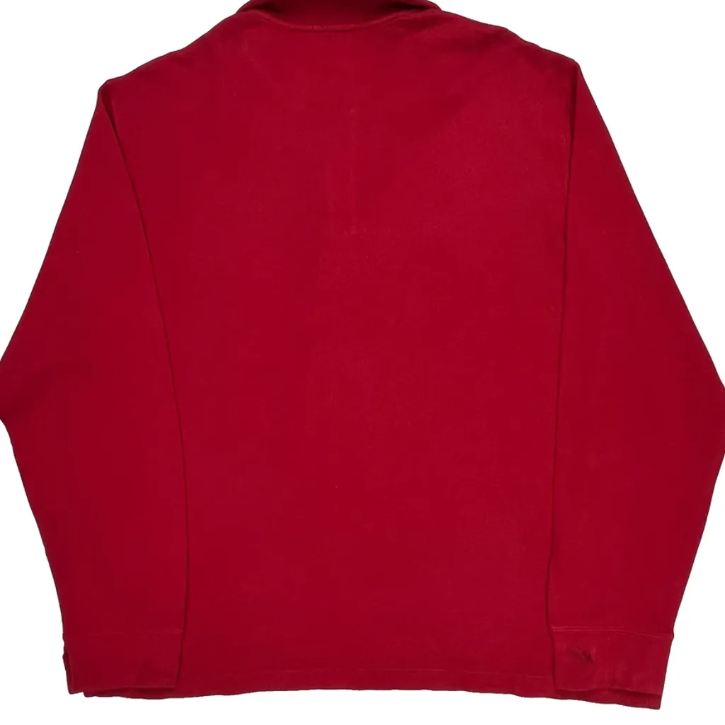 Polo By Ralph Lauren 1/4 Zip - XL Red Cotton - Image 6