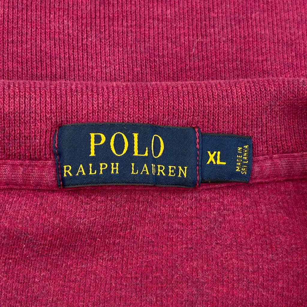 Polo By Ralph Lauren 1/4 Zip - XL Red Cotton - Image 3