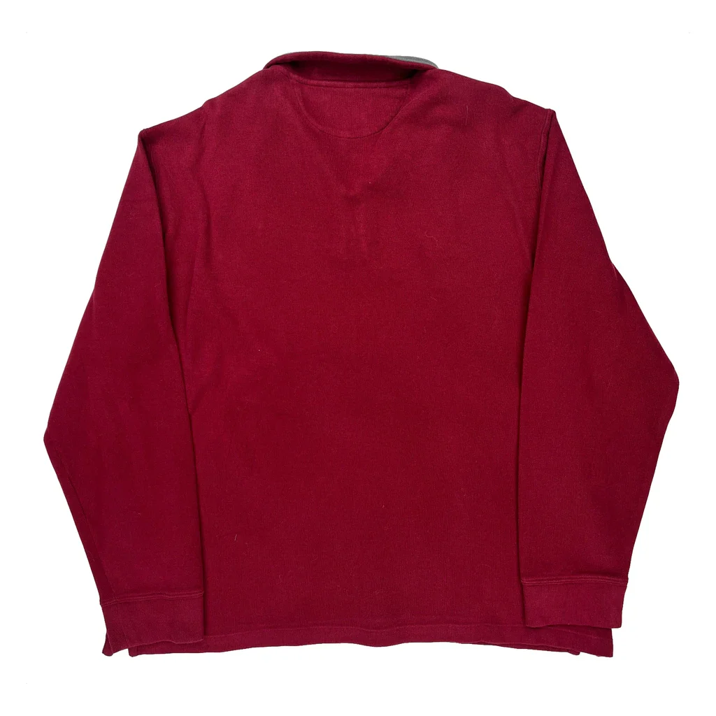 Polo By Ralph Lauren 1/4 Zip - XL Red Cotton - Image 2