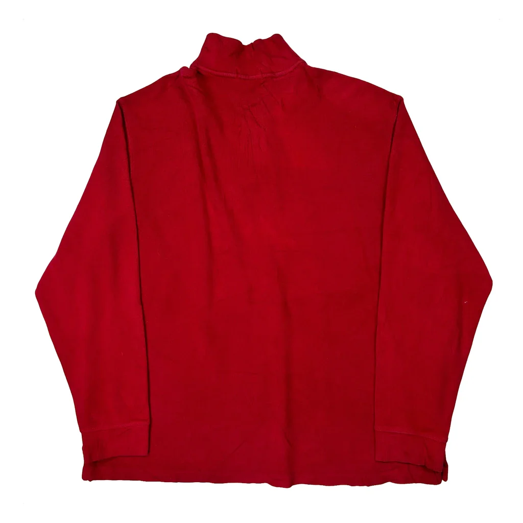 Polo By Ralph Lauren 1/4 Zip - 2XL Red Cotton - Image 2