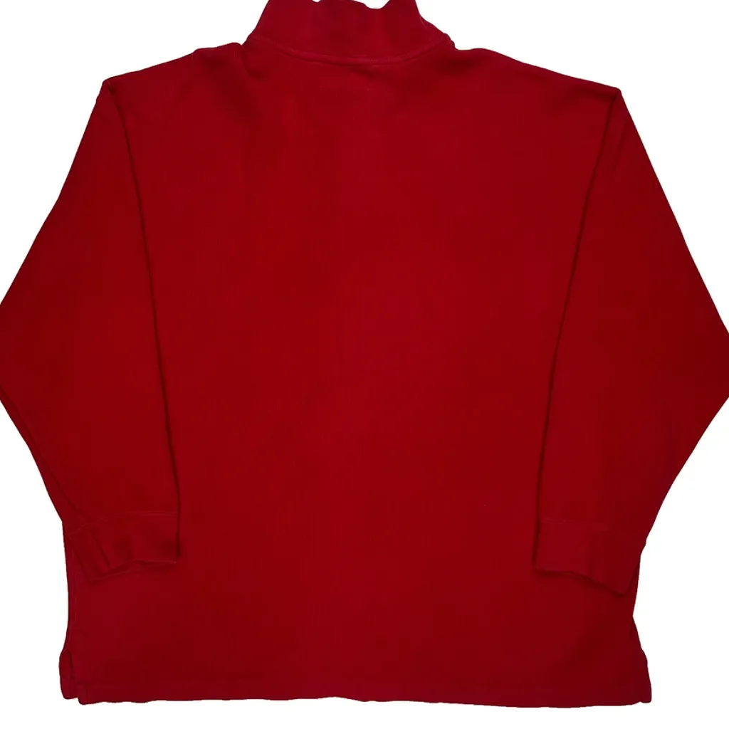 Polo By Ralph Lauren 1/4 Zip - 2XL Red Cotton - Image 7