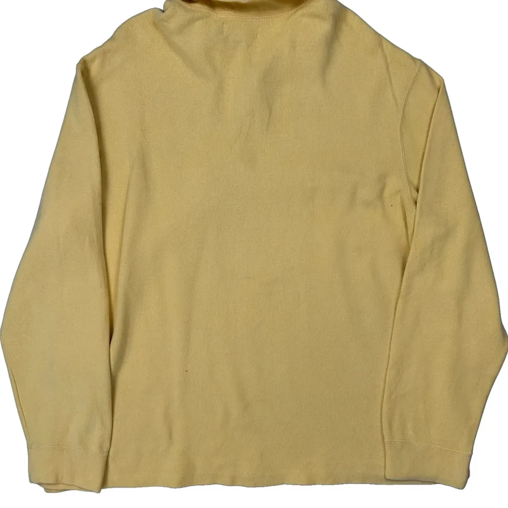 Polo By Ralph Lauren 1/4 Zip - XL Yellow Cotton - Image 7