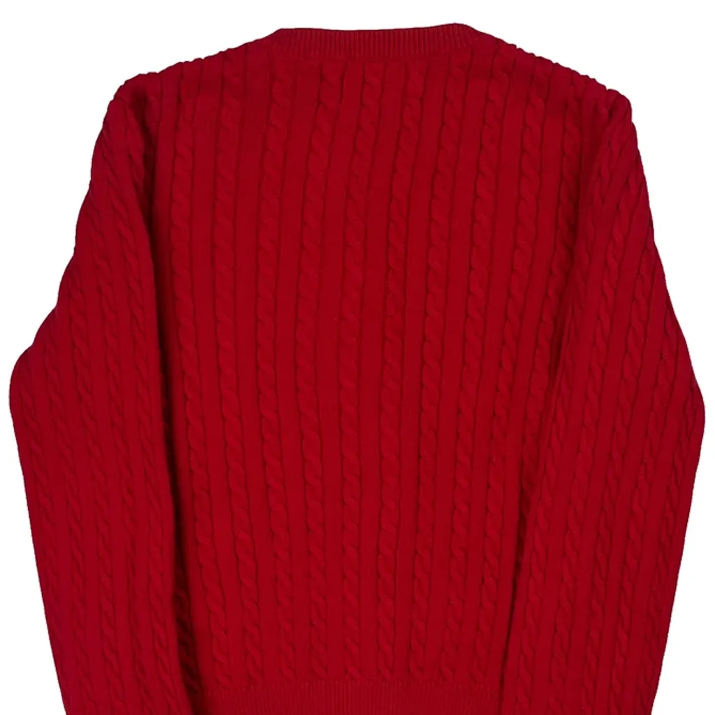 Age 7-8 Polo By Ralph Lauren Cardigan - XS Red Cotton - Image 8