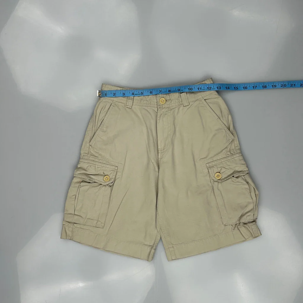 Polo By Ralph Lauren Cargo Shorts - 25W 7L Beige Cotton - Image 3