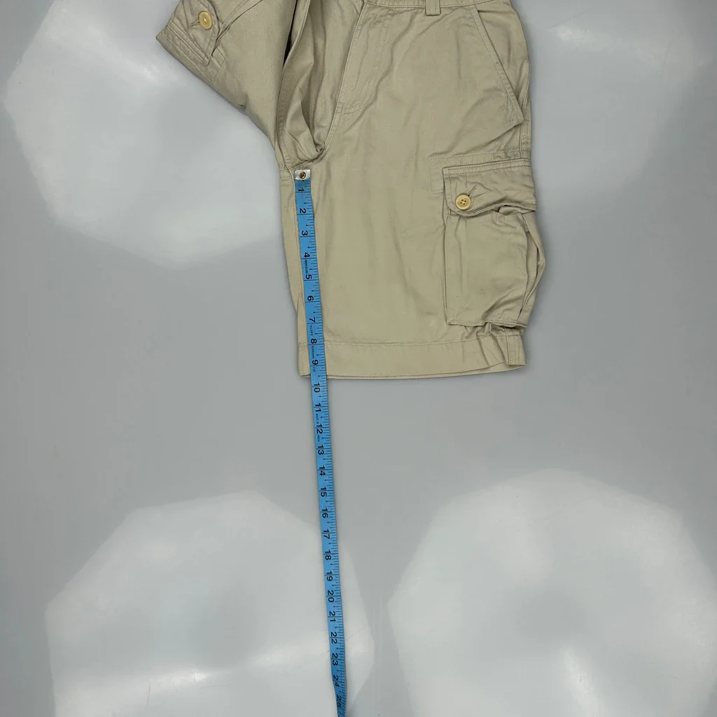 Polo By Ralph Lauren Cargo Shorts - 25W 7L Beige Cotton - Image 5