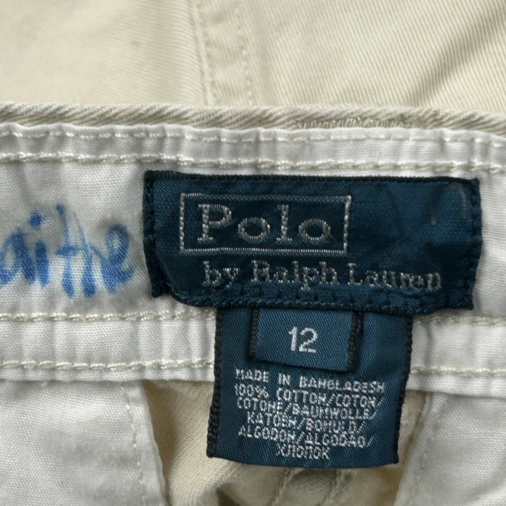 Polo By Ralph Lauren Cargo Shorts - 25W 7L Beige Cotton - Image 6