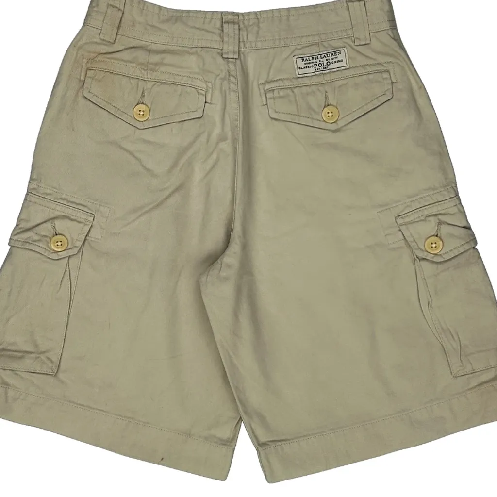 Polo By Ralph Lauren Cargo Shorts - 25W 7L Beige Cotton - Image 8