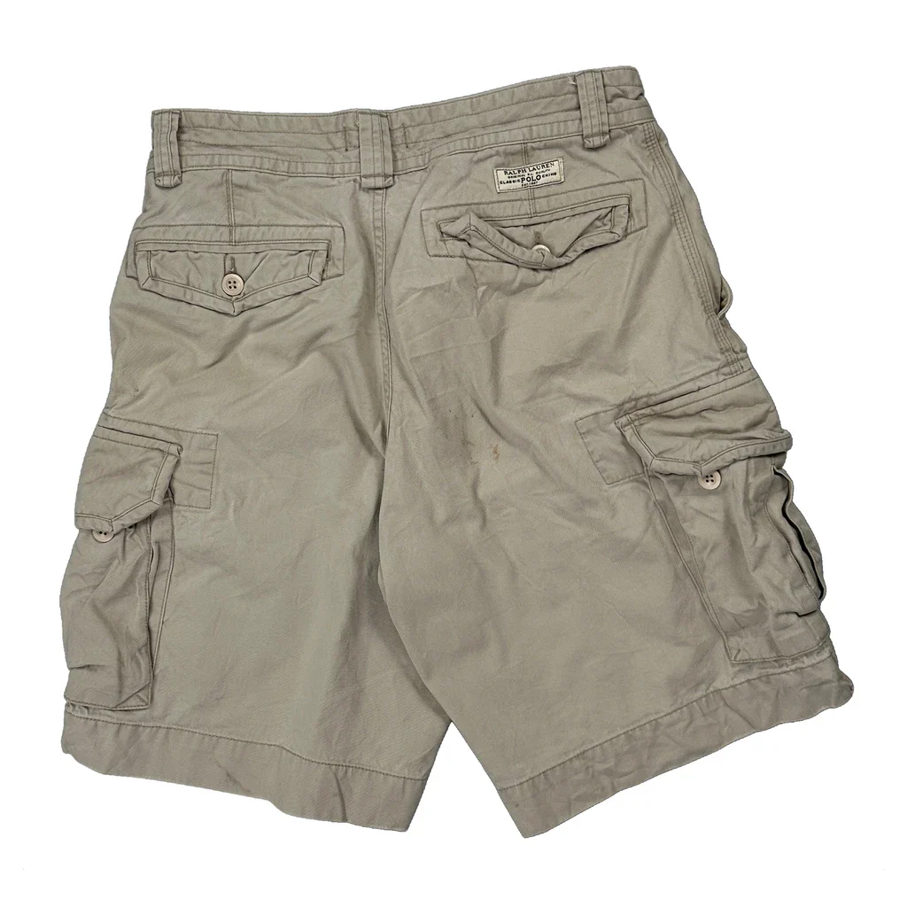 Polo By Ralph Lauren Cargo Shorts - 28W 10L Beige Cotton