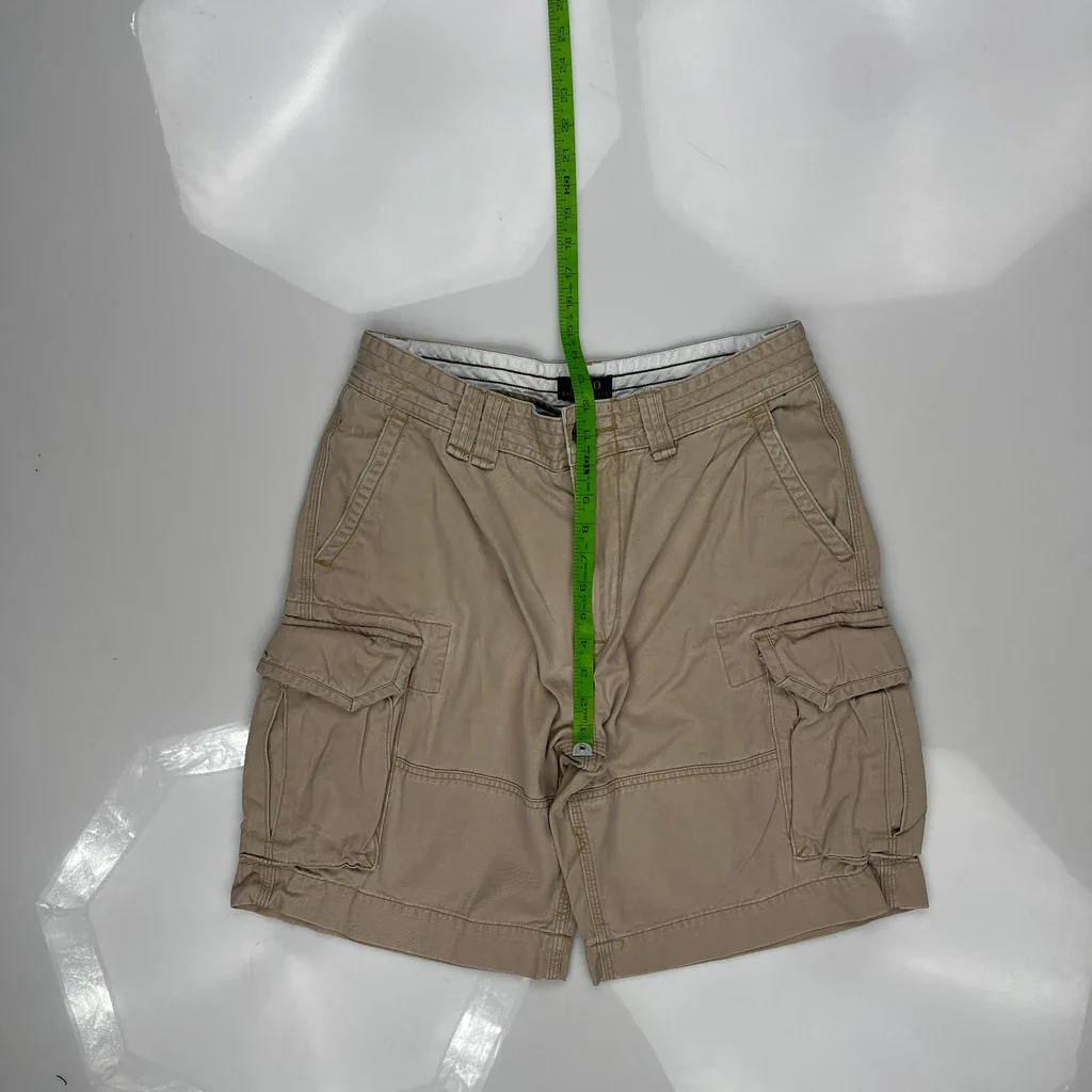 Polo By Ralph Lauren Cargo Shorts - 31W 10L Beige Cotton - Image 4