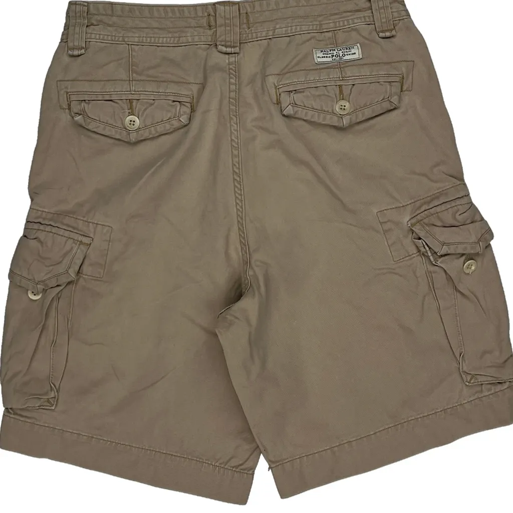 Polo By Ralph Lauren Cargo Shorts - 31W 10L Beige Cotton - Image 8