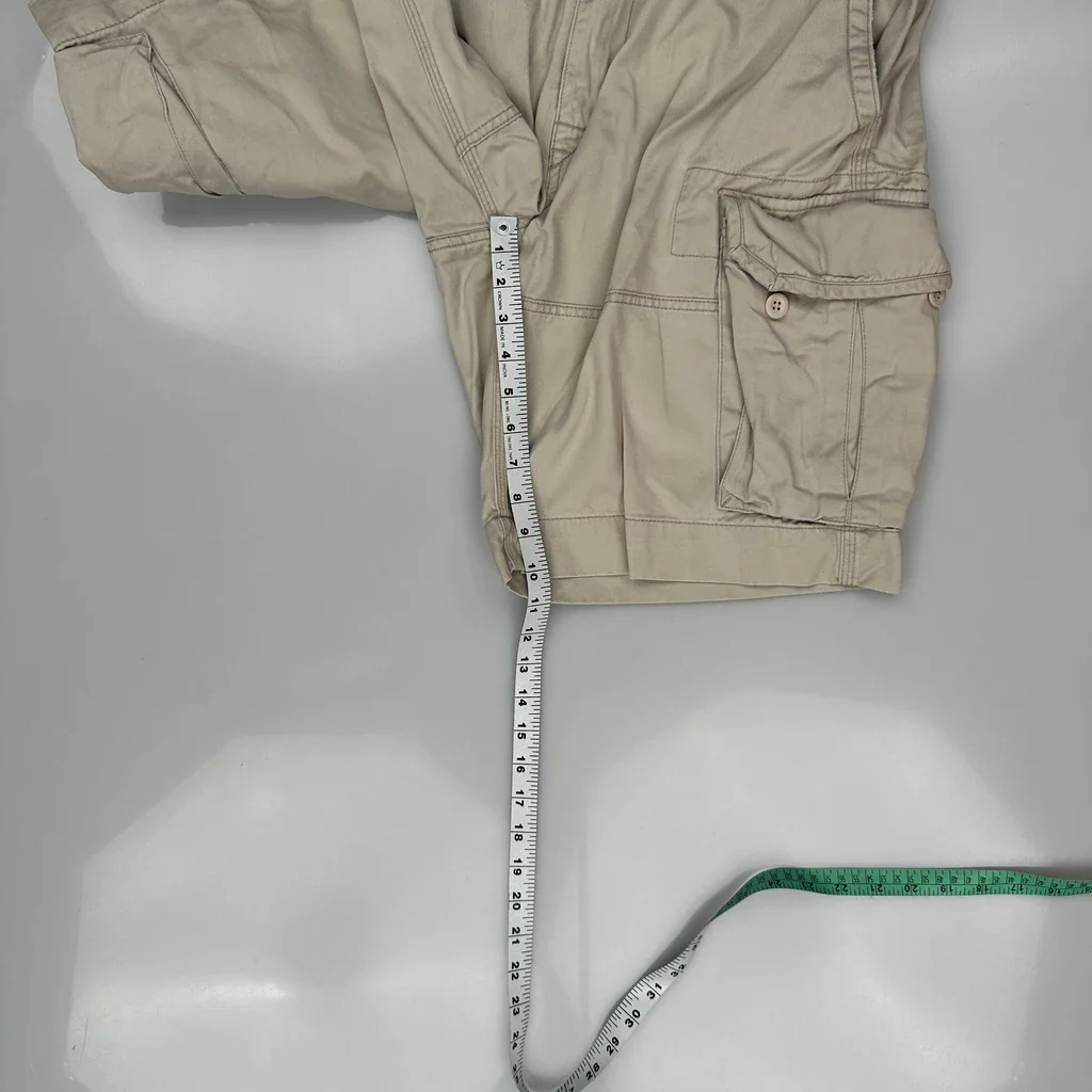 Polo By Ralph Lauren Cargo Shorts - 32W 10L Beige Cotton - Image 5