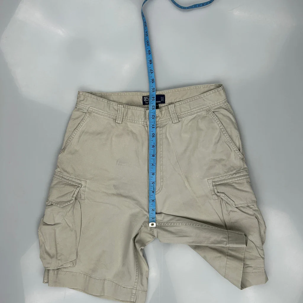 Polo By Ralph Lauren Cargo Shorts - 32W 10L Beige Cotton - Image 4