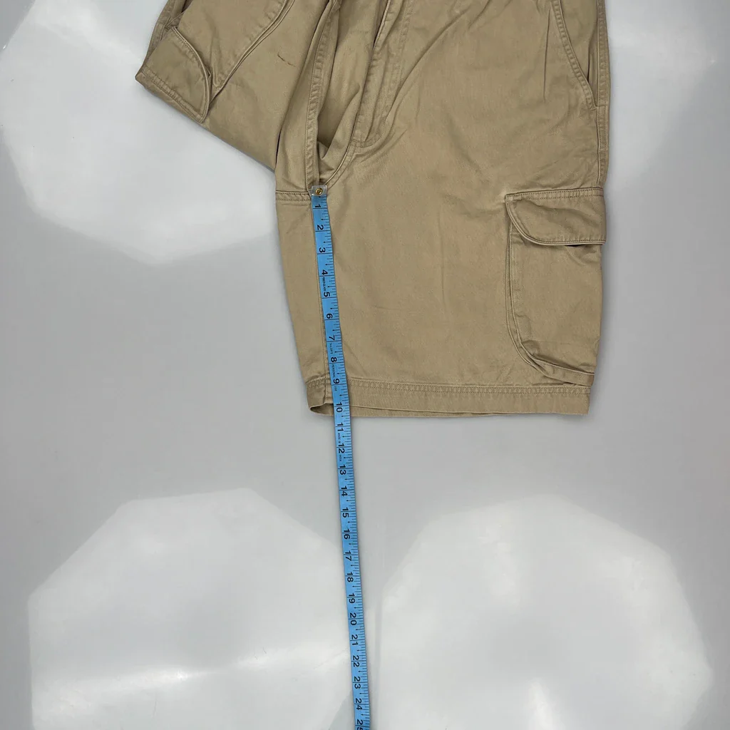 Polo By Ralph Lauren Cargo Shorts - 32W 9L Beige Cotton - Image 4