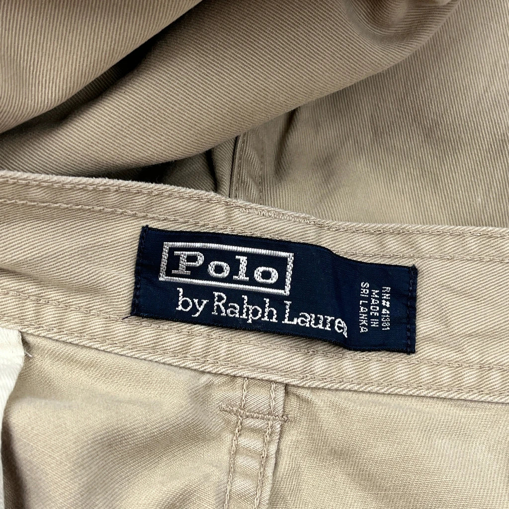 Polo By Ralph Lauren Cargo Shorts - 32W 9L Beige Cotton - Image 5