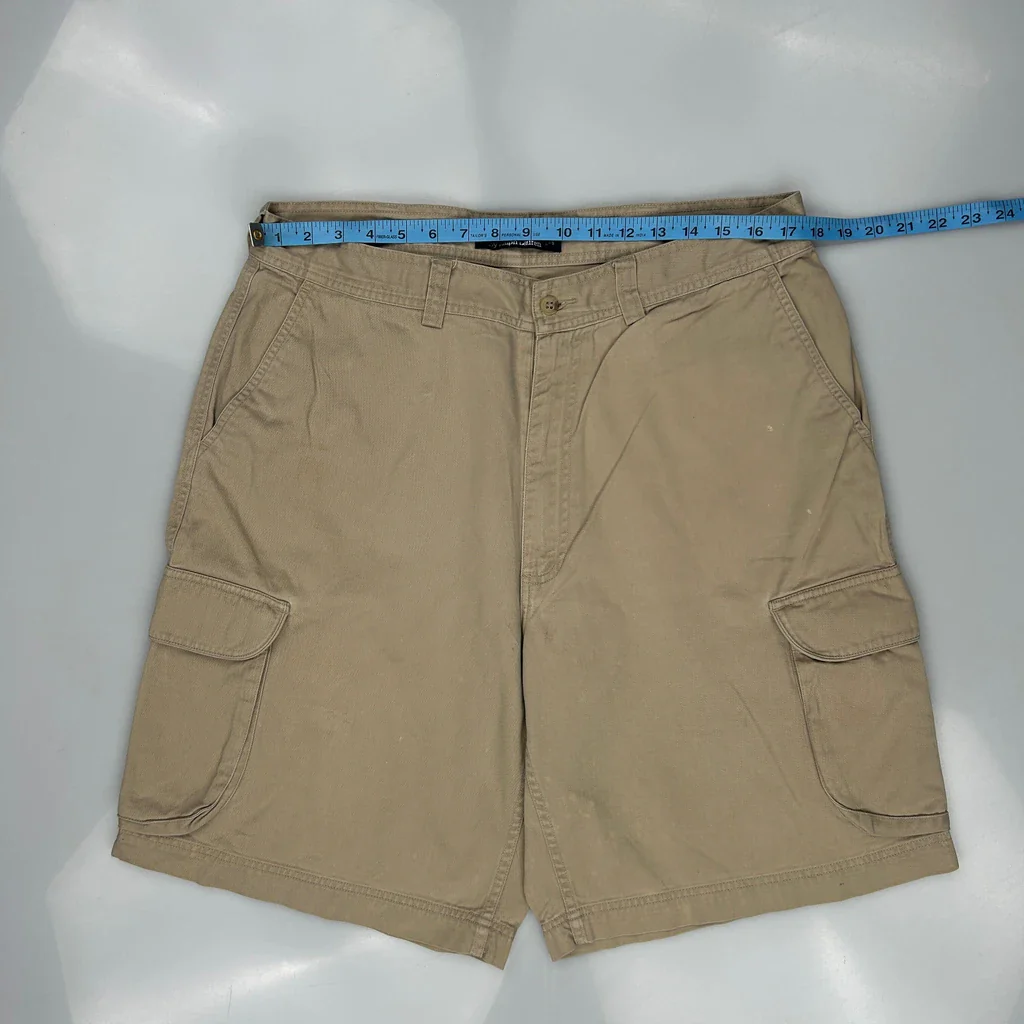 Polo By Ralph Lauren Cargo Shorts - 34W 8L Beige Cotton - Image 3
