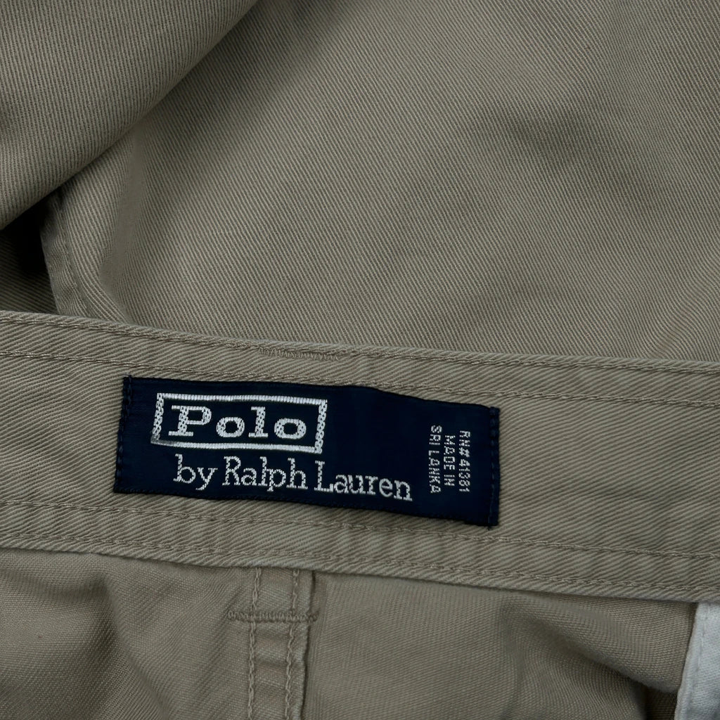 Polo By Ralph Lauren Cargo Shorts - 34W 8L Beige Cotton - Image 6