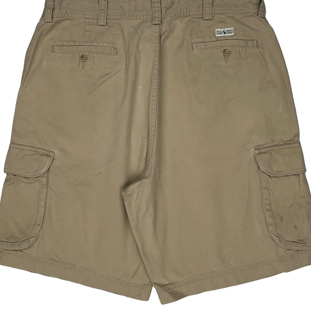 Polo By Ralph Lauren Cargo Shorts - 34W 8L Beige Cotton - Image 9