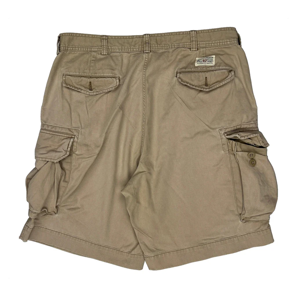 Polo By Ralph Lauren Cargo Shorts - 36W 9L Beige Cotton