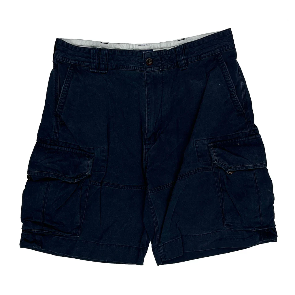 Polo By Ralph Lauren Cargo Shorts - 34W 9L Blue Cotton - Image 2