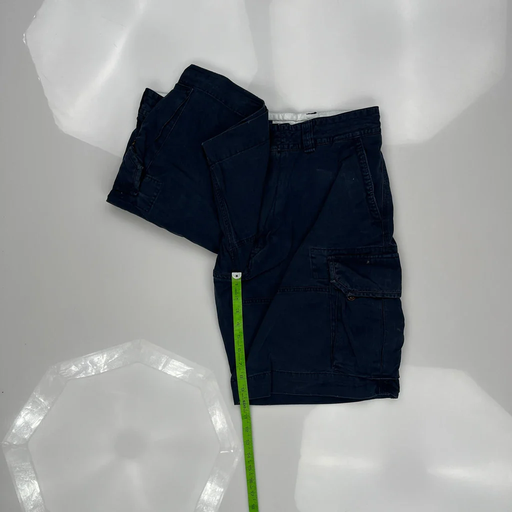 Polo By Ralph Lauren Cargo Shorts - 34W 9L Blue Cotton - Image 5