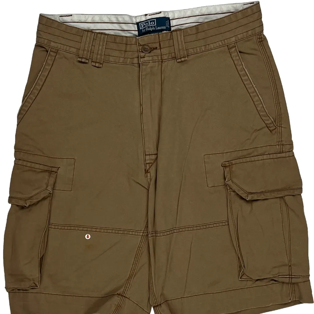 Polo By Ralph Lauren Cargo Shorts - 32W 9L Brown Cotton - Image 10