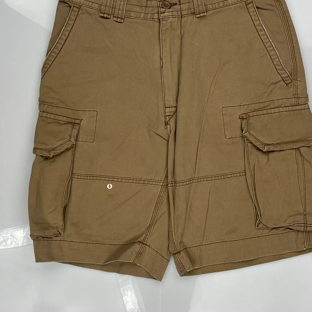 Polo By Ralph Lauren Cargo Shorts - 32W 9L Brown Cotton - Image 3