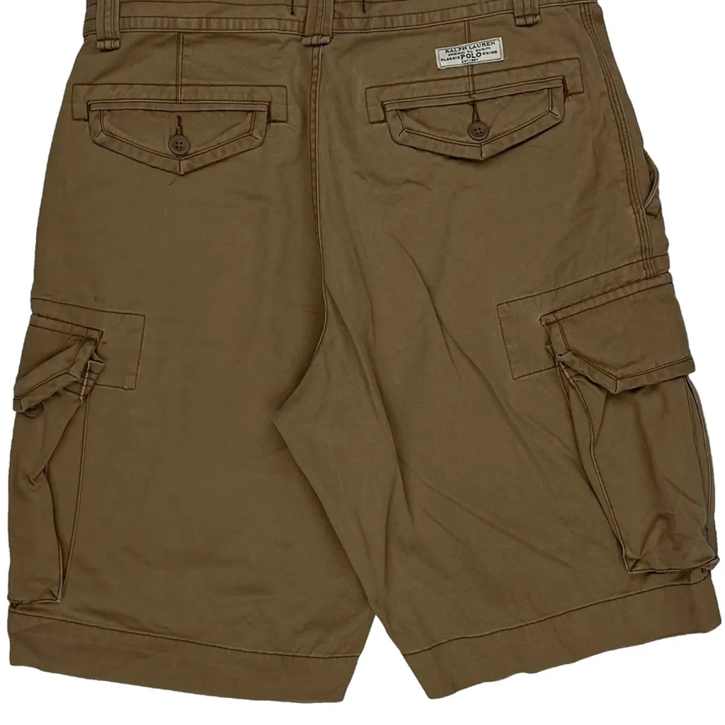 Polo By Ralph Lauren Cargo Shorts - 32W 9L Brown Cotton - Image 9
