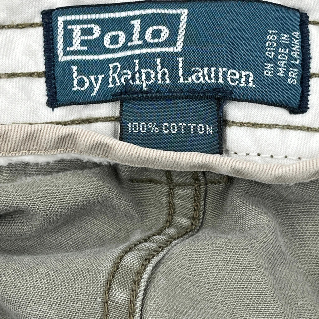 Polo By Ralph Lauren Cargo Shorts - 32W 10L Green Cotton - Image 6