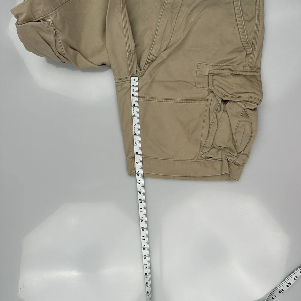 Polo By Ralph Lauren Cargo Shorts - 30W 10L Khaki Cotton - Image 5